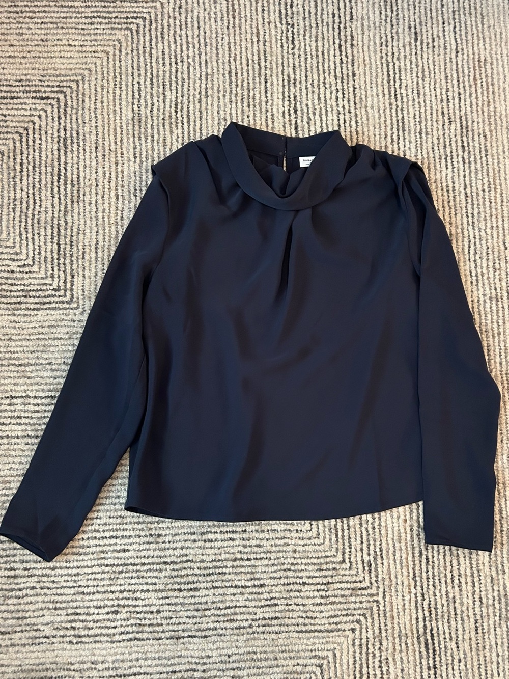 Babaton Carter Longsleeve Blouse Size Small high neck
